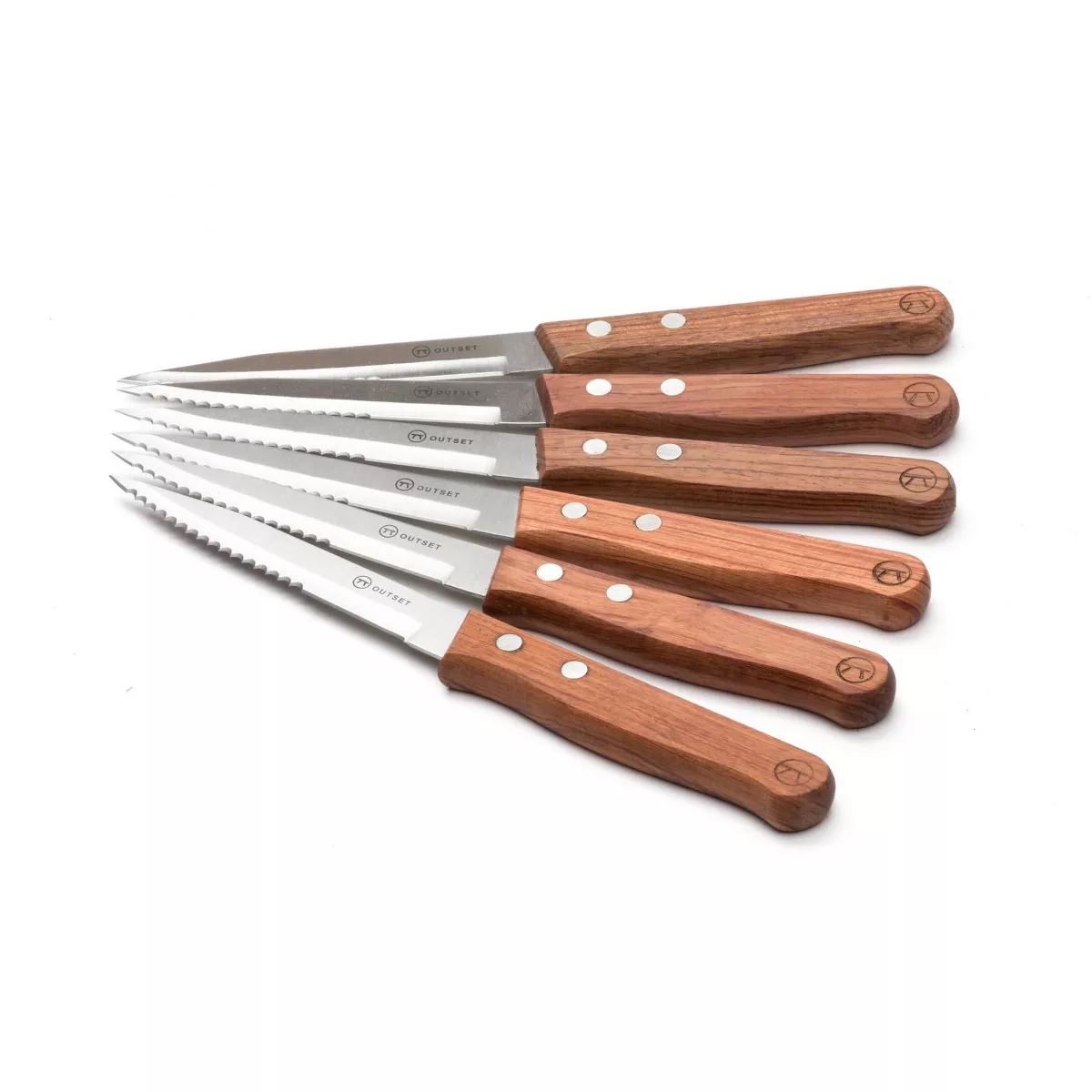 6pc Rosewood Steak Knives Set - Outset