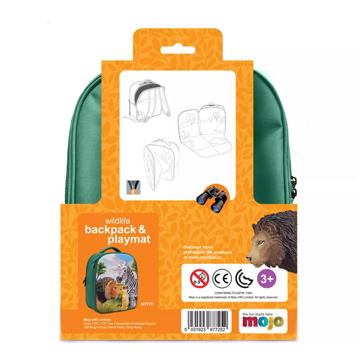 Mojo Dinosaur Wildlife 3D Backpack