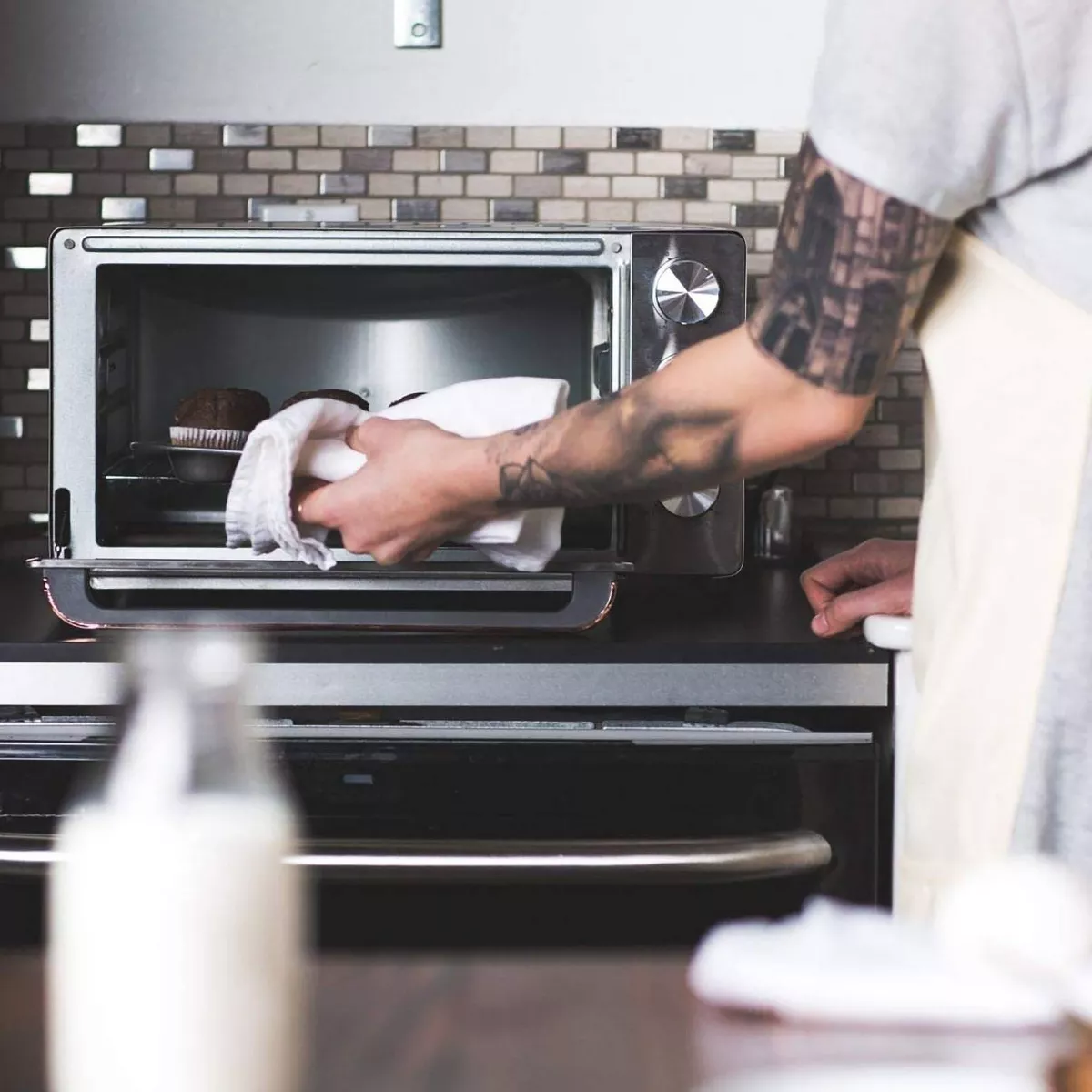 Crux 6 Slice Digital Air Fryer Toaster Oven