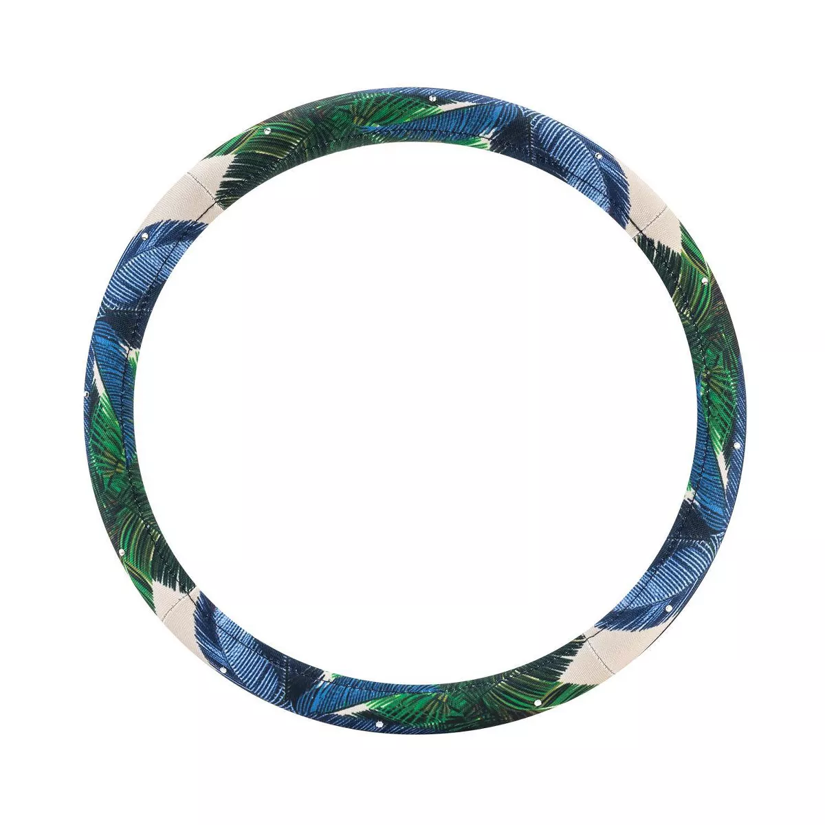 LUNNA 1pc Palm Tree Steering Wheel Cover Embellished with Swarovski Crystals