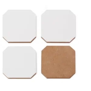 Iveta Abolina Peace Hands Tan Set of 4 Coasters - Deny Designs