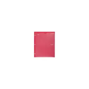 Mead Five Star 2 Pocket Plastic Folder (Color Will Vary)