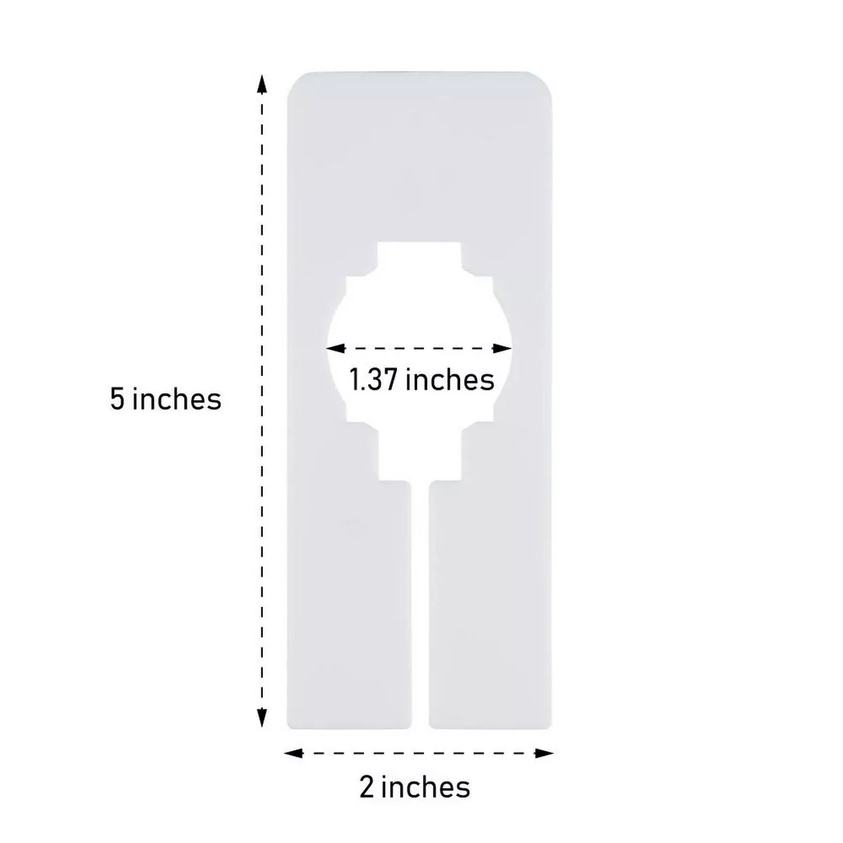 Juvale 60-Pack Clothing Rack Size Hanger Dividers, Hanging Closet Dividers for Home & Cloth Store, White Blank Rectangle 5”x2”