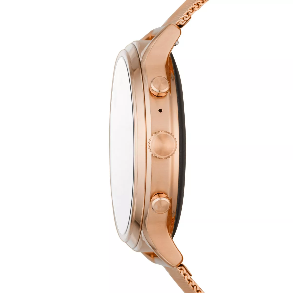 Fossil Gen 5 Smartwatch Julianna HR 44mm - Rose Gold-Tone Stainless Steel Mesh
