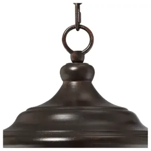 Franklin Iron Works Outdoor Ceiling Light Hanging LED Dimmable Bronze 22