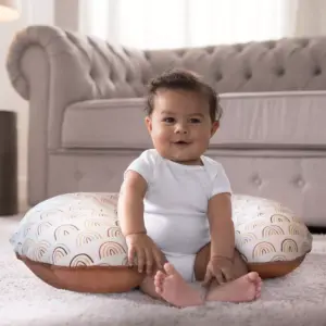 Boppy Organic Fabric Nursing Pillow Cover - Spice Rainbows