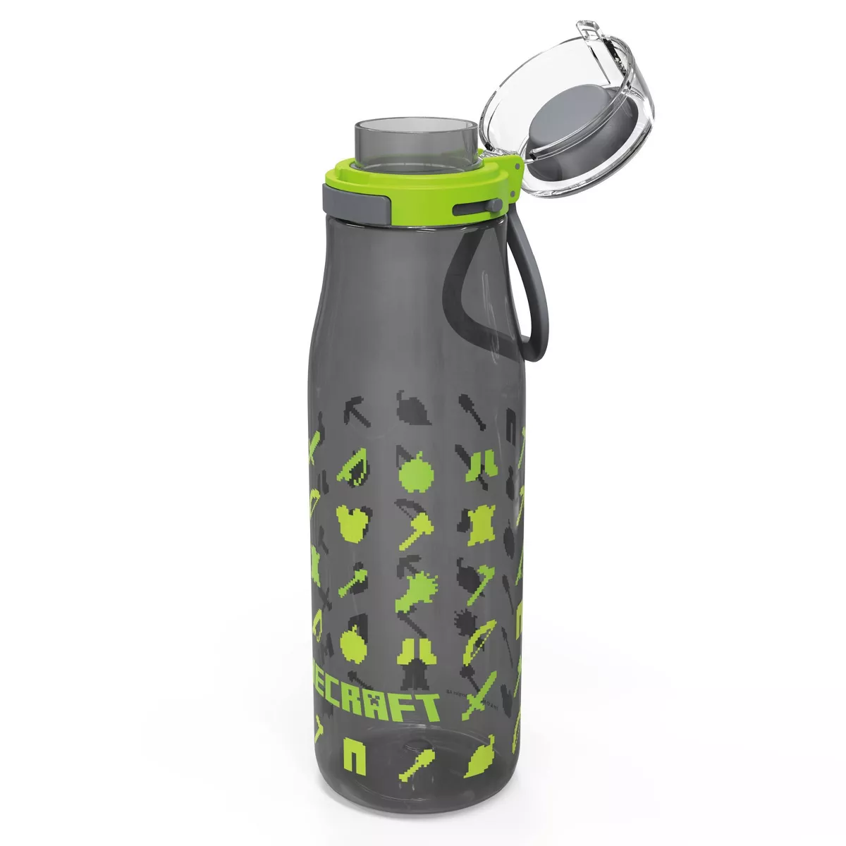 Minecraft 25oz Plastic Kiona Water Bottle with Straws - Zak Designs