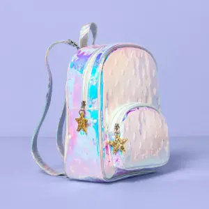 Girls' Star Puff Metallic Mini Backpack - More Than Magic™