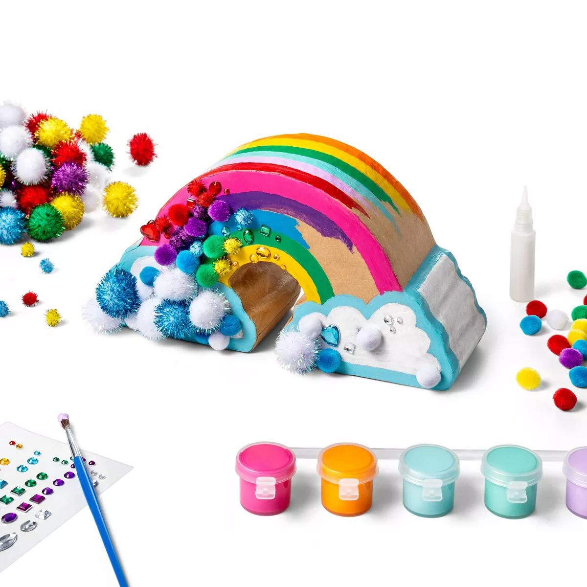 Create-Your-Own Paper Mache Rainbow Collage Kit - Mondo Llama™