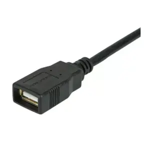 Monoprice USB 2.0 Extension Cable - 1.5 Feet - Black | Type-A Male to USB Type-A Female, 28/24AWG, Gold Plated Connectors