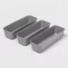 3pk Long Storage Trays Gray Mist - Room Essentials™