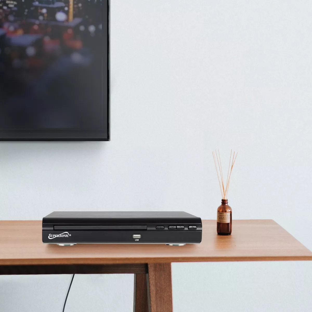 Supersonic 2.0 Channel DVD Player with USB Input