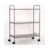 3 Shelf Wide Utility Storage Cart Gray - Room Essentials™