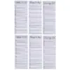 Paper Junkie 6-Pack To-Do List Notepads Magnetic Note Pads Grocery Shopping List Reminders for Fridge 3 Classic Designs 60 Sheets per Pad 3.5" x 9"