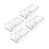 mDesign Plastic Food Packet Kitchen Storage Organizer Bin Caddy, 4 Pack - Clear