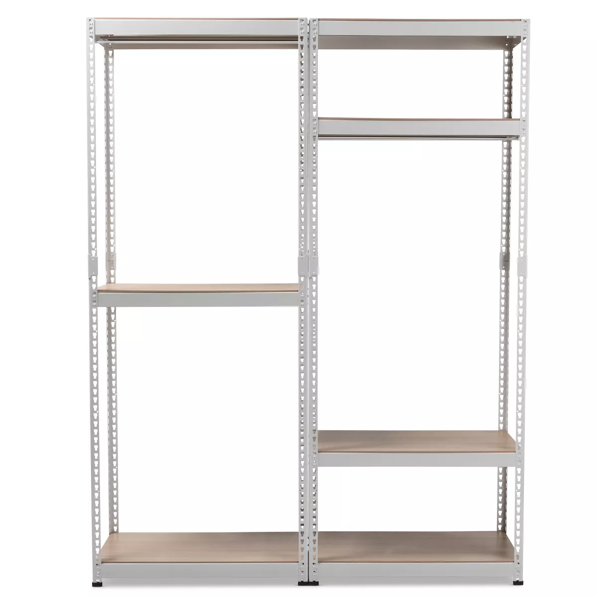 Gavin Metal 7 - Shelf Closet Storage Racking Organizer - White - Baxton Studio