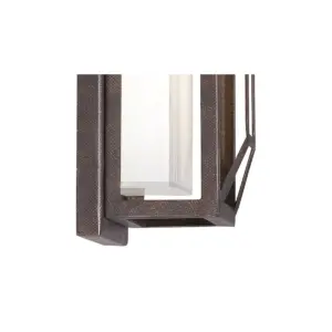 Possini Euro Design Modern Outdoor Wall Light Fixture LED Painted Bronze Geometric 12
