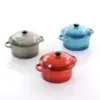 Crock Pot Pembury 3 Piece 9.6 Ounce Stoneware Assorted Casserole Dish Set