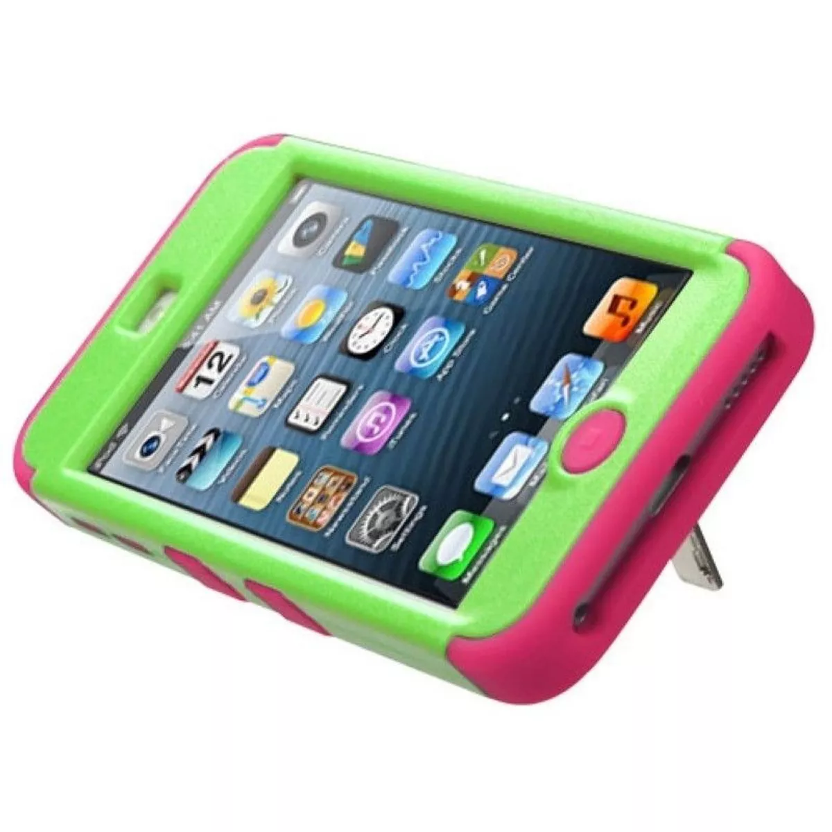 MYBAT For Apple iPod Touch 5th Gen/6th Gen Green Hard Hybrid Case Cover w/stand