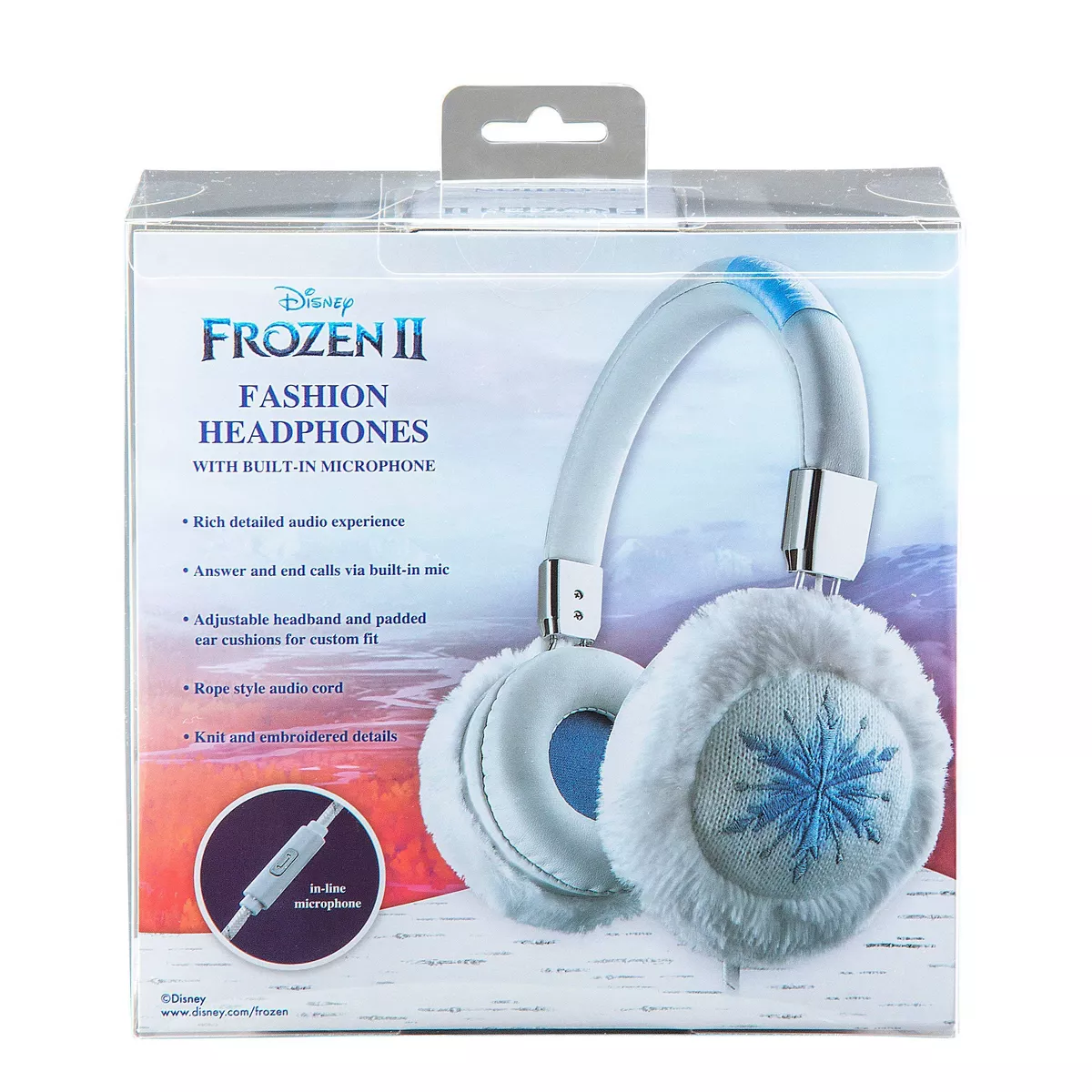 Disney Frozen 2 Furry Fashion Kids Wired Headphones