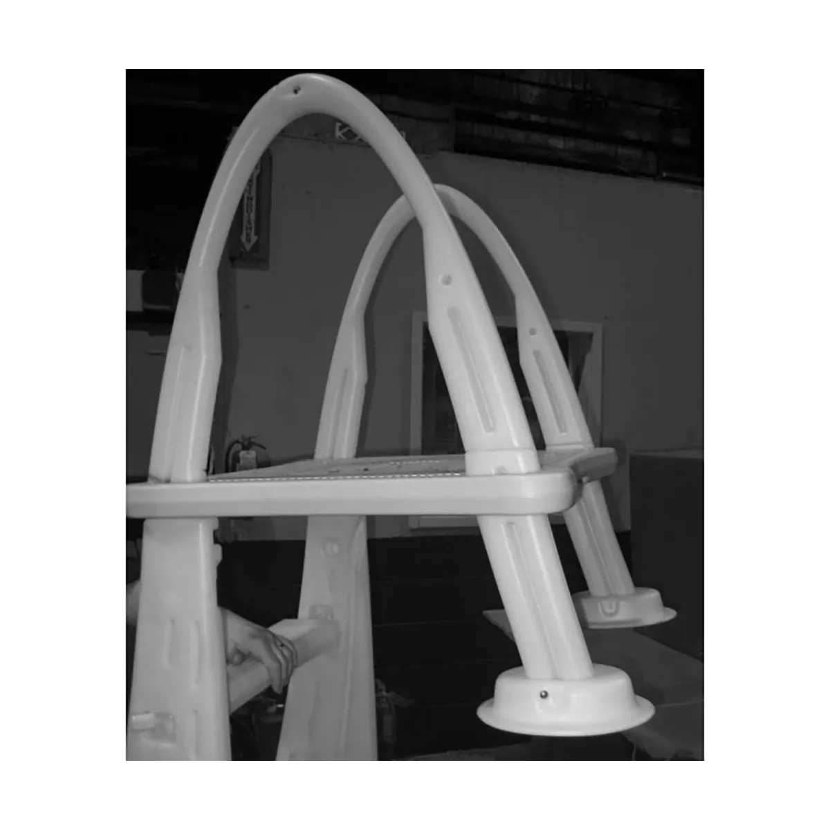 Confer Plastics CK7200 All Resin Construction Design Deck Conversion Accessory Kit for 7200 Roll Guard Outdoor Swimming Pool Ladder, Beige