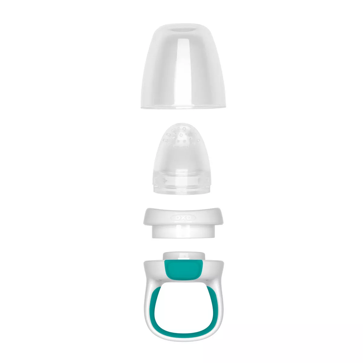 OXO TOT Silicone Self Feeder - 2pk - Pink/Teal