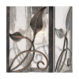 Franklin Iron Works Farmhouse Outdoor Wall Light Fixture French Bronze Lantern 10 1/2