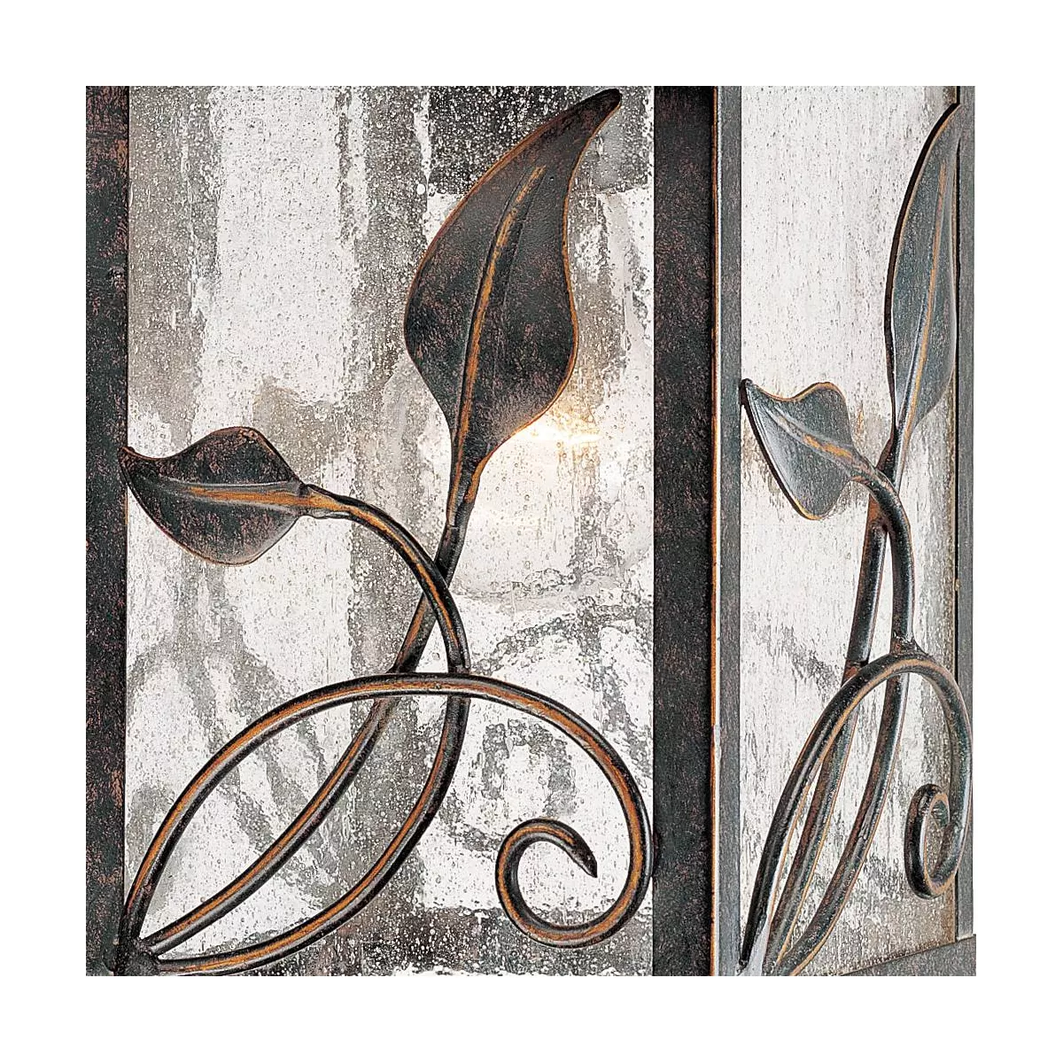 Franklin Iron Works Farmhouse Outdoor Wall Light Fixture French Bronze Lantern 10 1/2" Clear Seedy Glass for Exterior Porch Patio