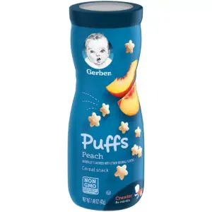 Gerber Puffs Peach Cereal Baby Snacks - 1.48oz