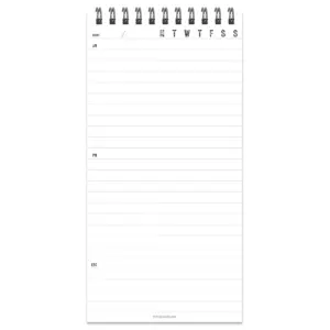 Spiral 1-Subject Notebook Bold Daily To Do List 4