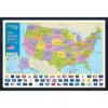 National Geographic Educational Art - USA Map with Flags