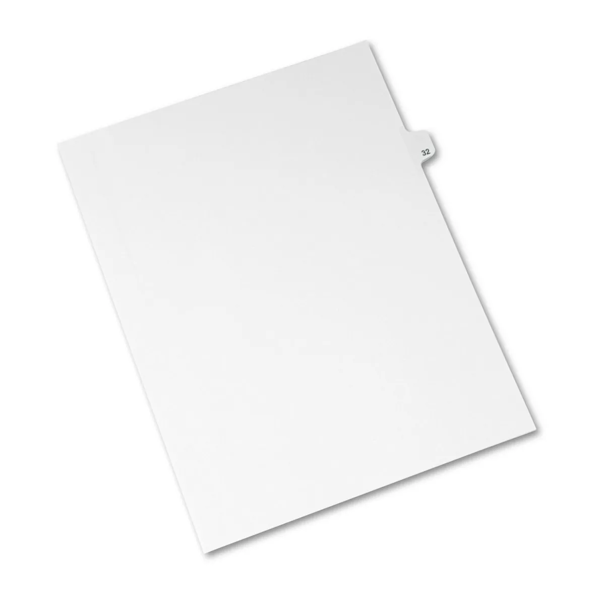 Avery-Style Legal Exhibit Side Tab Divider Title: 32 Letter White 25/Pack 01032
