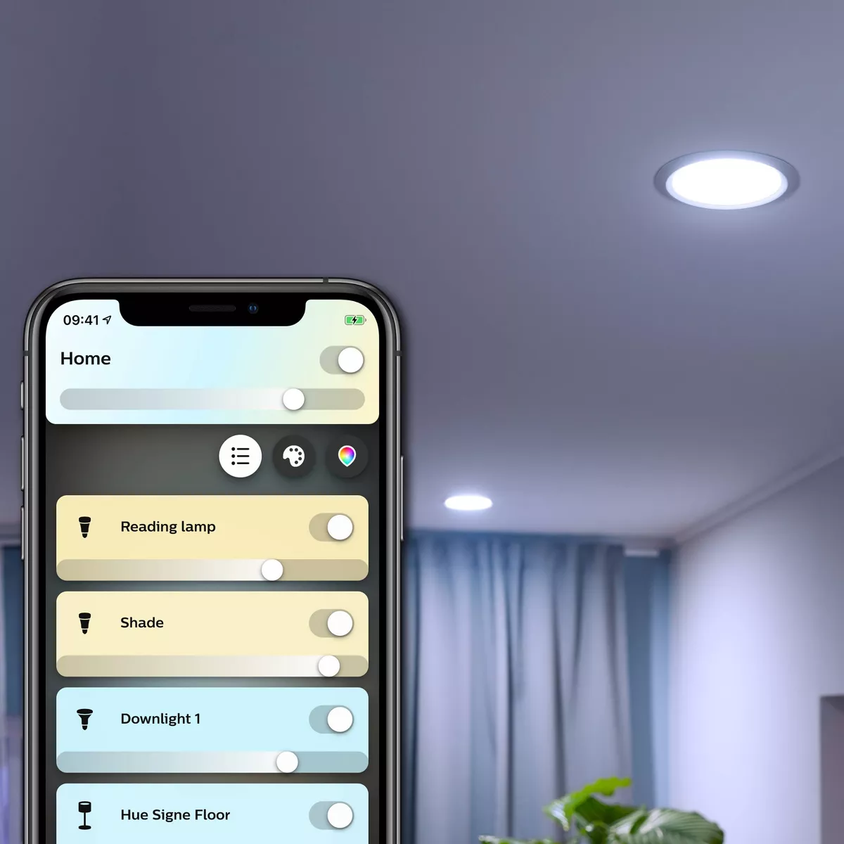 Philips Hue 2pk BR30 Warm-To-Cool LED Smart Light Bluetooth & Bridge Compatible