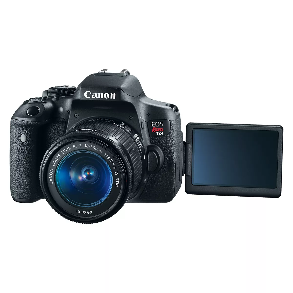 Canon EOS Rebel T6i EF-S 18-55mm IS STM Kit - Black (0591C003)