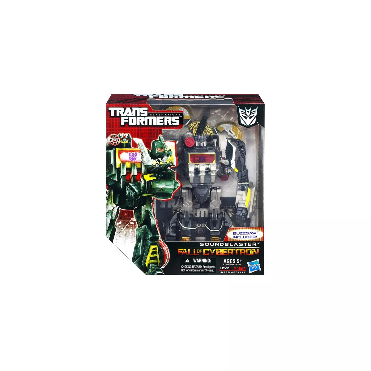 Soundblaster with Buzzsaw Voyager Class | Transformers Generations Fall of Cybertron Action figures