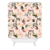 Brushstrokes I Shower Curtain Pink - Deny Designs