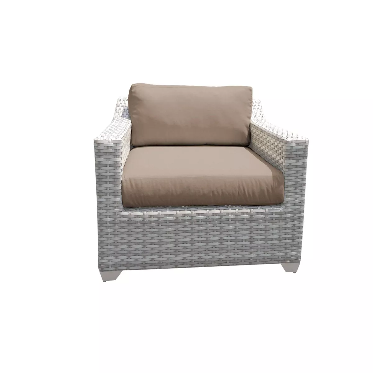 Fairmont 6pc Patio Seating Set with Cushions - Wheat - TK Classics
