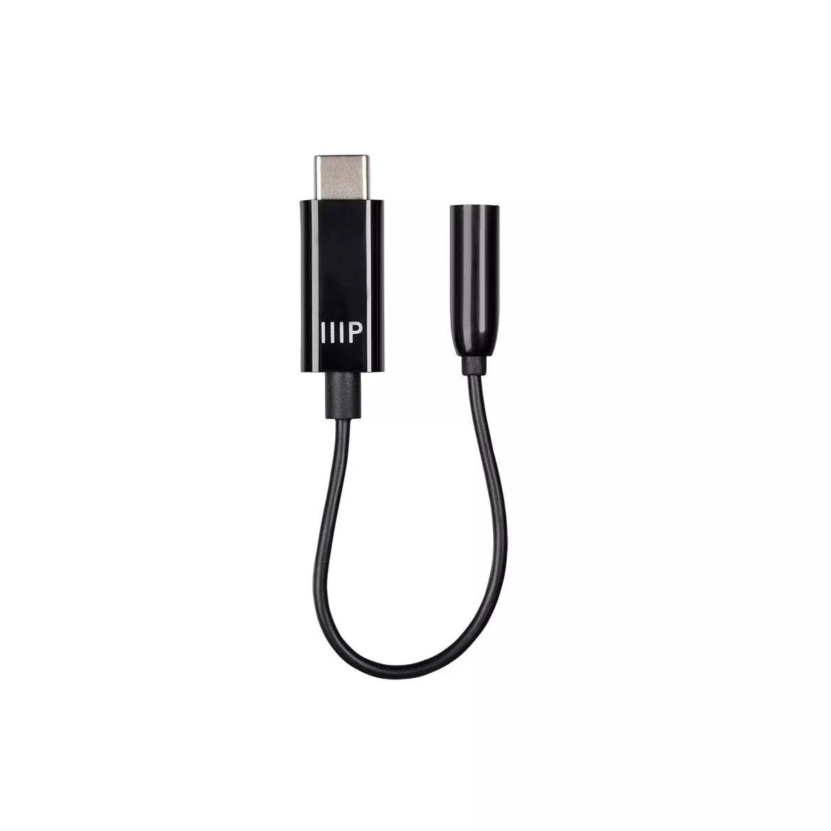 Monoprice USB-C to 3.5mm Audio Auxiliary Adapter - Black Ideal For Smartphones, Androids, LG, HTC