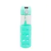Gibson H2O4U Newberg 17oz Hydration Glass Bottle in Aqua
