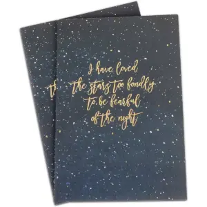 Paper Junkie 8-Pack Constellation Inspirational Lined Kraft Notebook Journals, 5.75 x 8.25 In, 30 Sheets