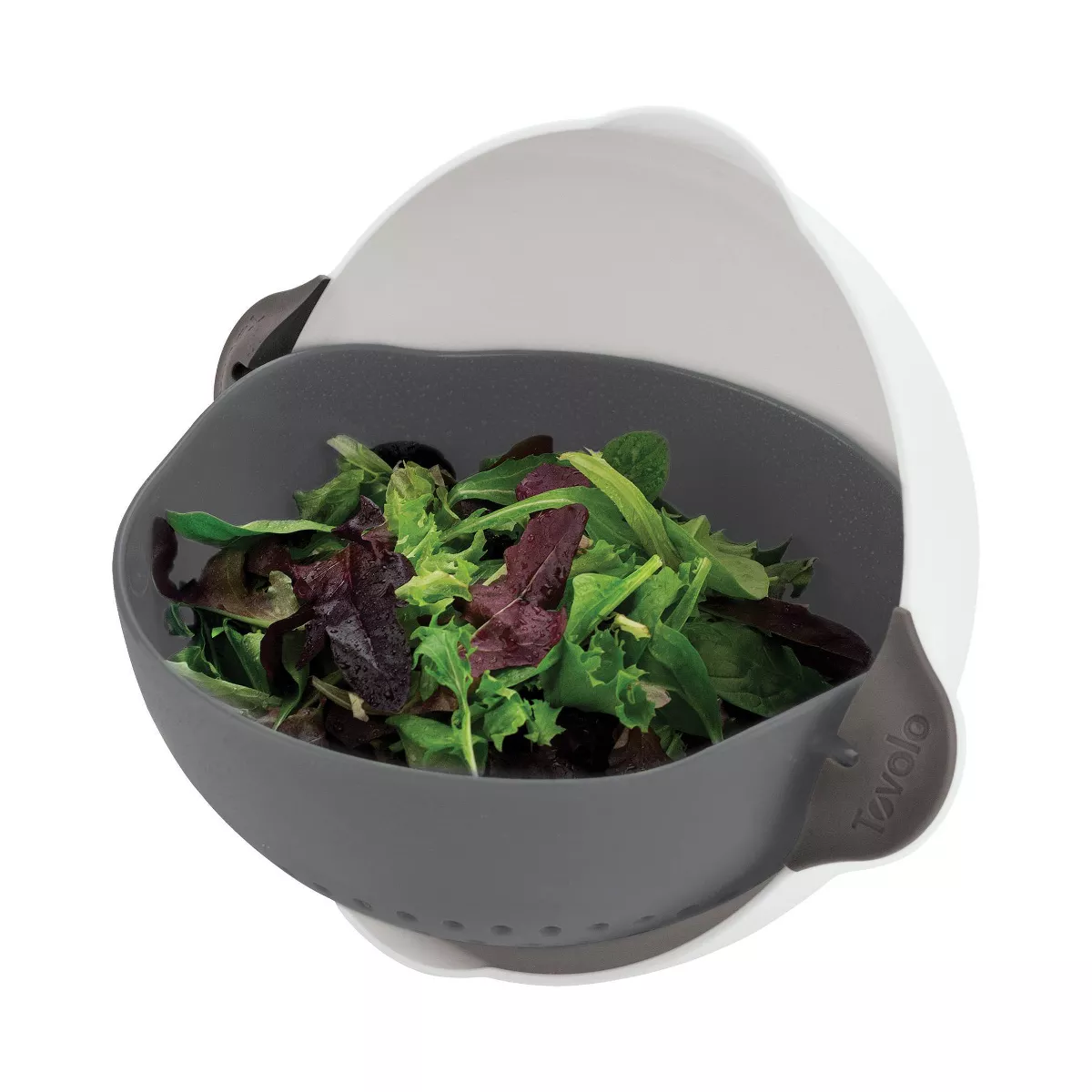 Tovolo 5qt Soak N' Strain Colander Charcoal
