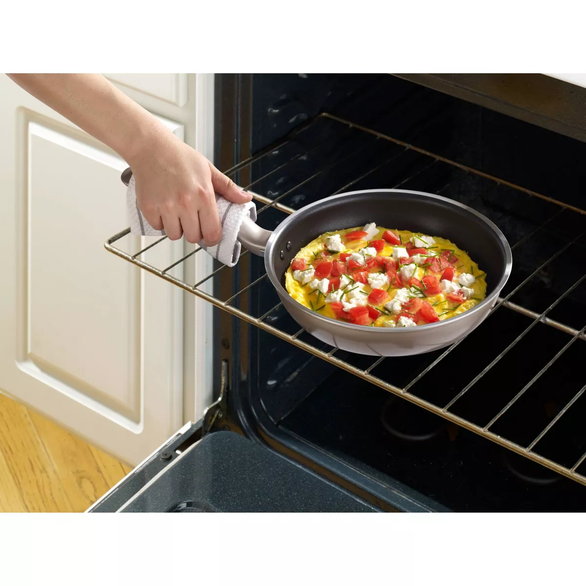 T-fal Simply Cook Nonstick Dishwasher Safe Cookware, 15pc Set, Champagne