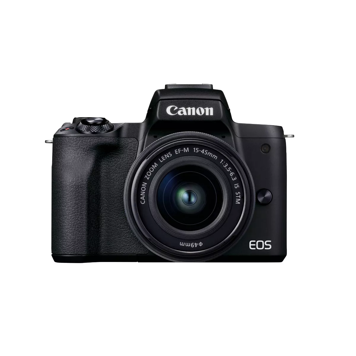 Canon EOS M50 Mark II Mirrorless Camera with EF-M 15-45mm f/3.5-6.3 IS STM Zoom Lens - Black