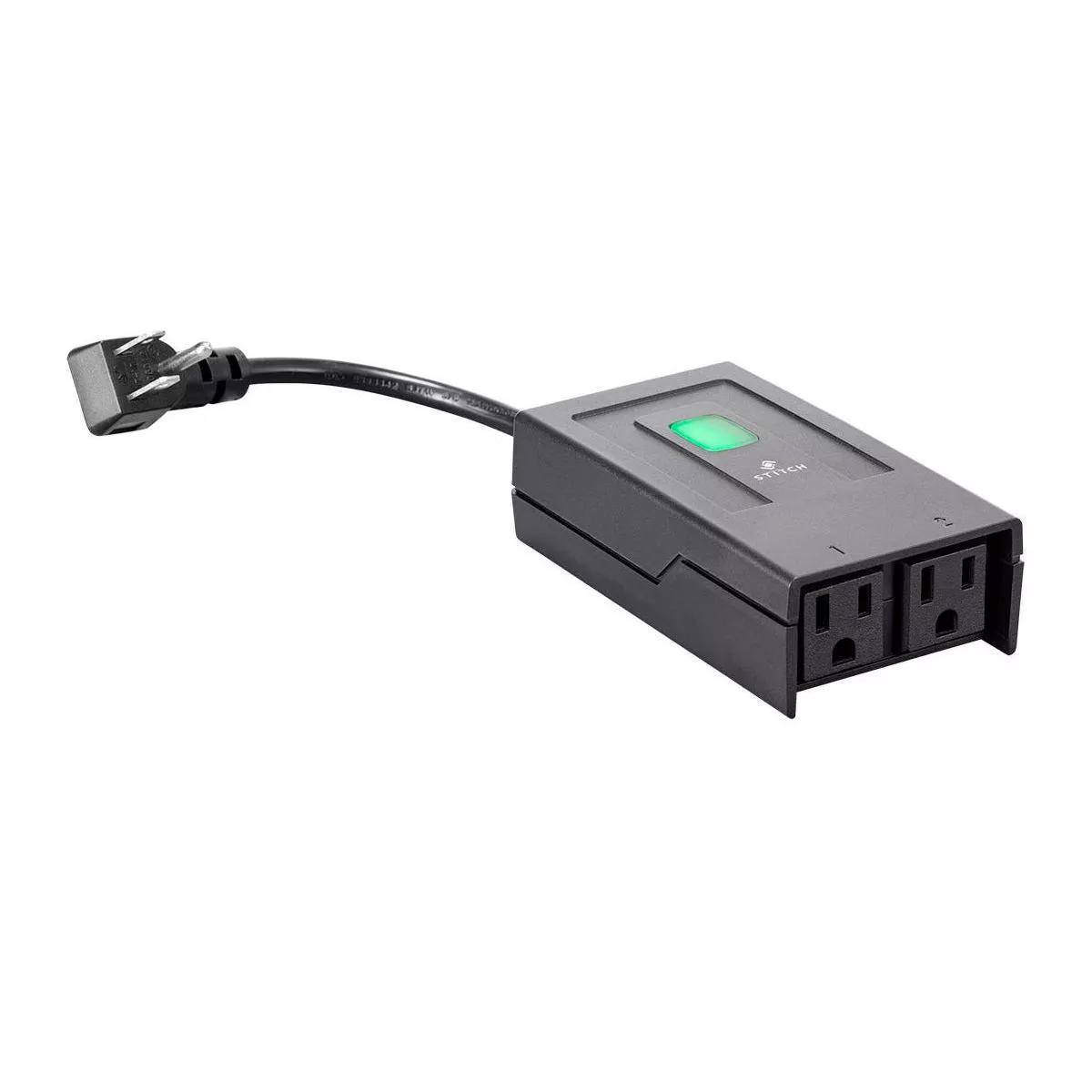 Monoprice Wireless Smart Outdoor Dual Socket - Black, Waterproof, Remote App control, Works With Amazon Alexa And Google Home, No Hub Required