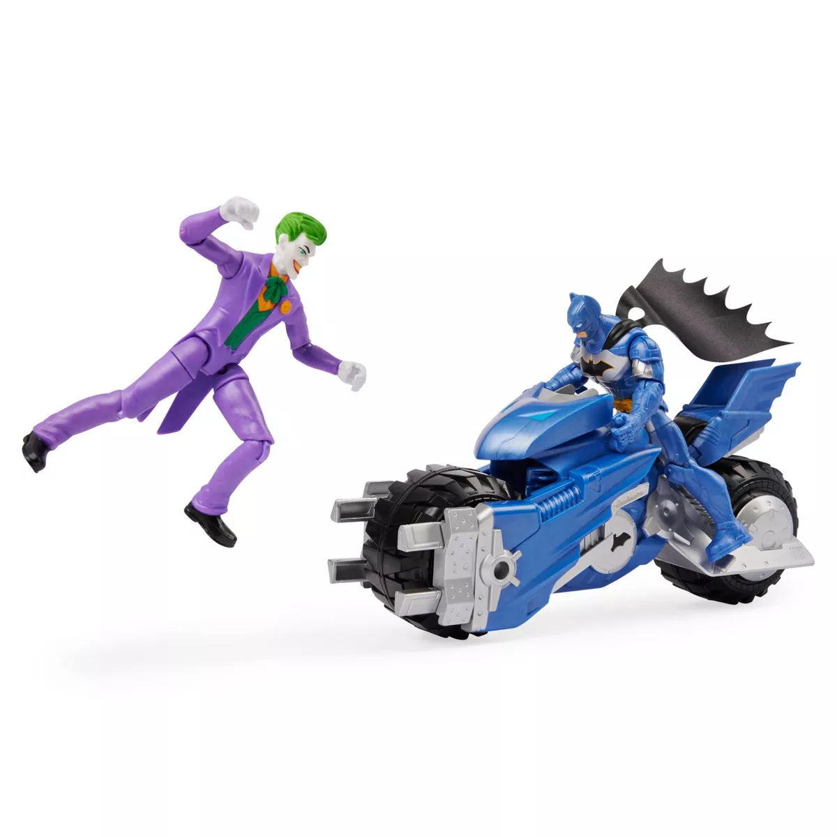 BATMAN Batcycle Vehicle with Batman and The Joker 4