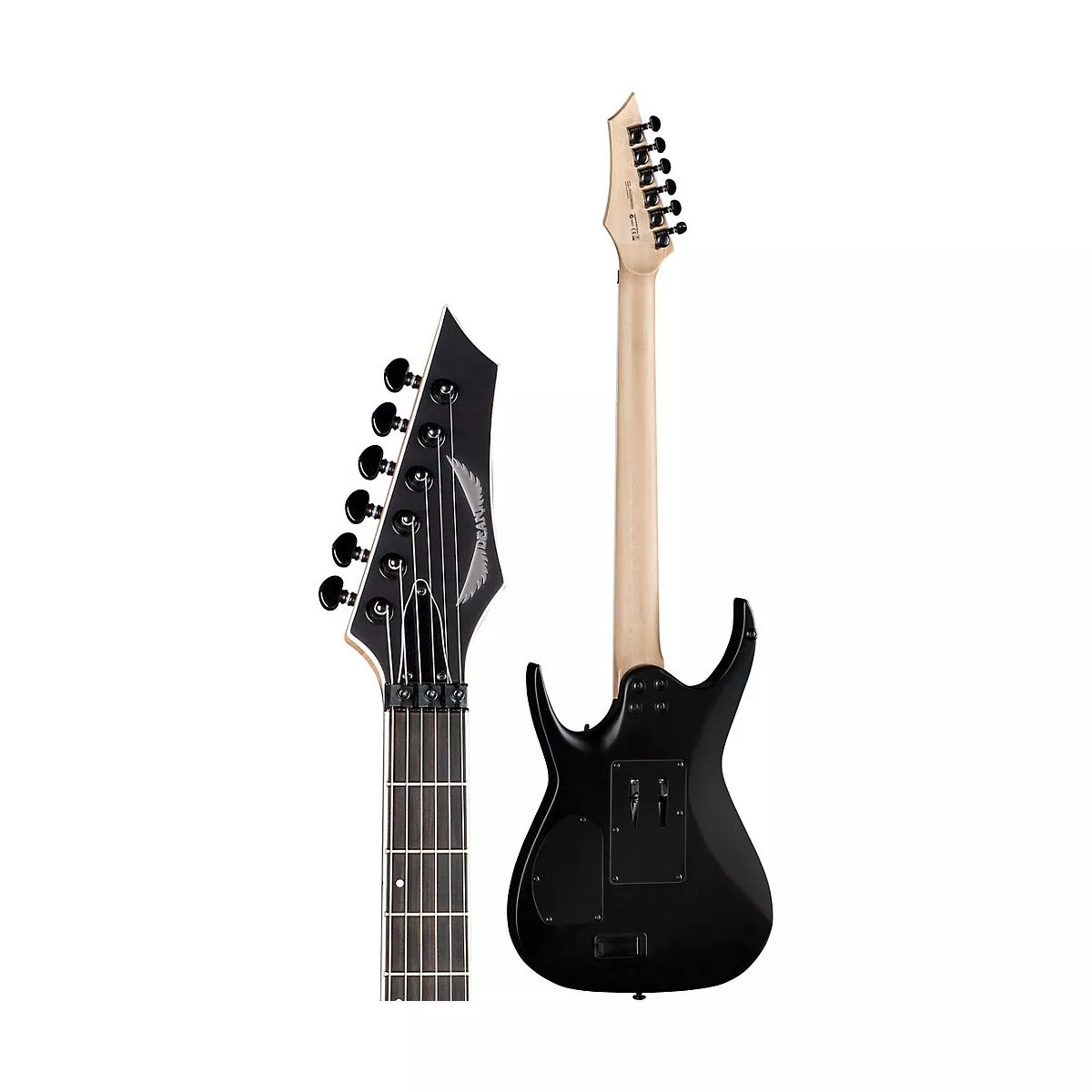 Dean Exile Select Floyd Fluence Electric Guitar Black Satin