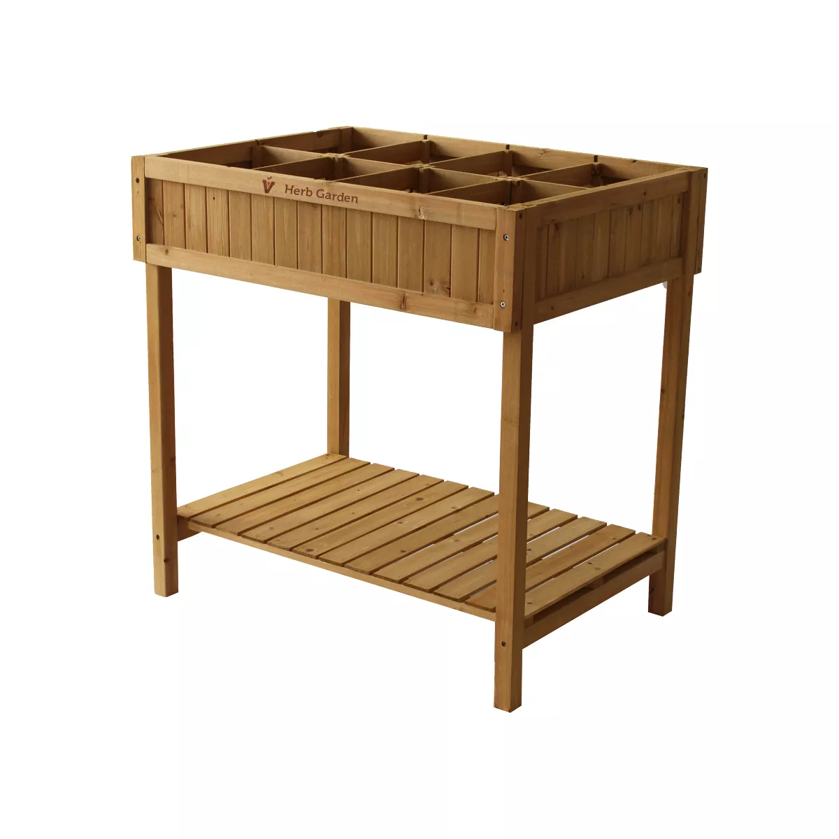 Herb Planter Square (Divider) FSC 100% - Brown - VegTrug