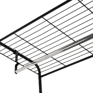 Freestanding Closet Black/Silver - Room Essentials™