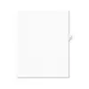 Avery-Style Legal Exhibit Side Tab Divider Title: 10 Letter White 25/Pack 11920