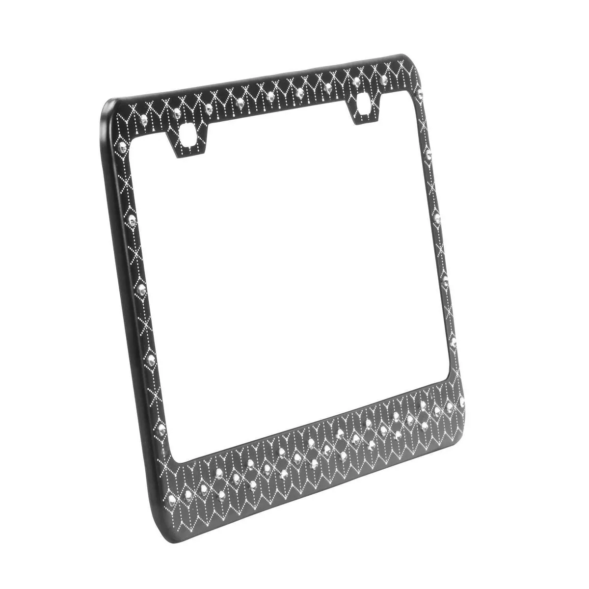 Swarovski Crystal Enhanced License Plate Frame - Black